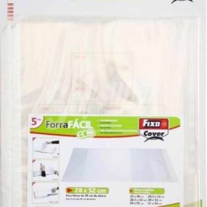 Paq/5 forro libros ajustable 29x52cm forraFácil polipropileno