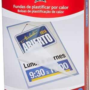 C/100 FUNDAS PLASTIFICAR A5 154X216MM 125 MICRAS BRILLO