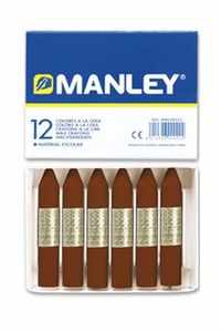 C/12 CERAS MANLEY UNICOLOR Nº29 PARDO