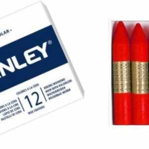 C/12 CERAS MANLEY UNICOLOR Nº35 ROJO CLASICO