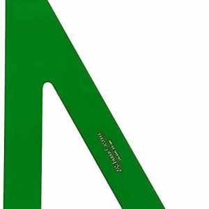 Cartabon serie tecnica 21cm metacrilato verde sin graduar