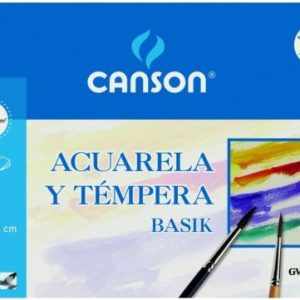 Minipack 6 laminas basik a3 acuarela y tempera 370g