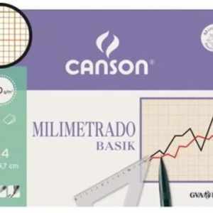 Bolsa mini-pk 12 hojas papel milimetrado a4 100grs