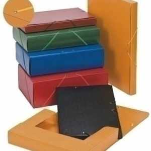 CARPETA PROYECTOS CARTON FORRADO L.9 CM NEGRO