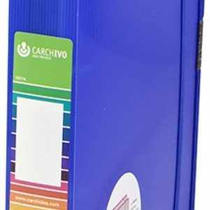 Carpeta a4+ 4 anillas 40mm polipropileno azul cierre con goma dune