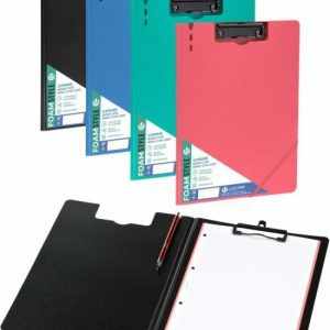 Carpeta a4 con pinza superior polipropileno rigido foam azul
