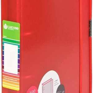 CARPETA A4 4 ANILLAS 25MM FOAM STYLE ROJO