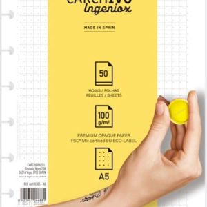 RECAMBIO CUADERNO INGENIOX A5 50 HOJAS DOTS EXTRAIBLE