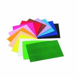 PACK 10 LAMINAS GOMA EVA EFECTO TOALLA 20X30 COL. SURTIDOS