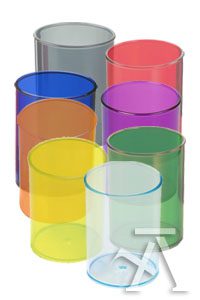 C/10 cubiletes de plástico translúcido colores surtidos Faibo