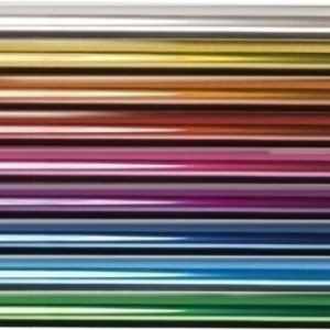 Rollo 25 hojas microperforadas papel celofan rojo 0.50x16.25 m