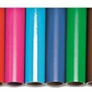 Rollo semiperforado papel charol 0.50x16.25 m verde