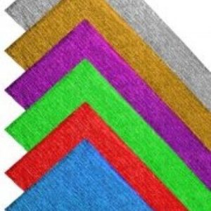 Rollo continuo papel crespon aluminio 60g 50x150cm azul fuerte