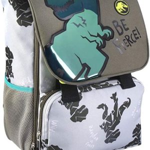 MOCHILA ESCOLAR GRANDE EXTENSIBLE JURASSIC PARK
