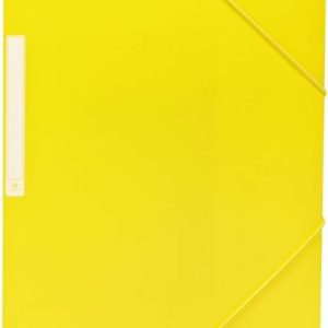 PAQ/10 CARPETAS GOMAS SOLAPAS Fº AMARILLO PP OPACA CARCHIVO