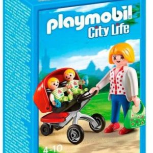 MAMA CON CARRITO DE GEMELOS PLAYMOBIL