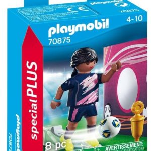 FUTBOLISTA CON MURO DE GOL PLAYMOBIL