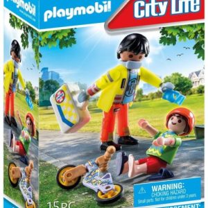 PARAMEDICO CON PACIENTE PLAYMOBIL