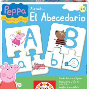 Peppa pig aprendo el abecedario