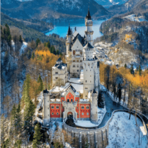 CASTILLO DE NEUSCHWANSTEIN DESDE EL AIRE PUZZLE 1000 PIEZAS