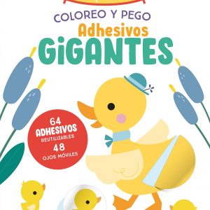 Coloreo y pego adhesivos gigantes. Pato YOYO