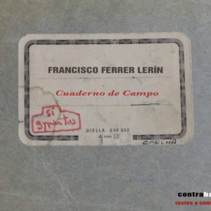 Cuaderno de campo CONTRABANDO