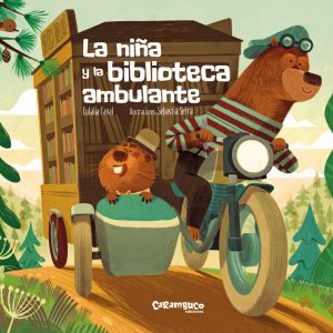 La niña y la biblioteca ambulante CARAMBUCO
