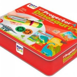 KIT PROYECTOR DINOSAURIOS CAJA METALICA