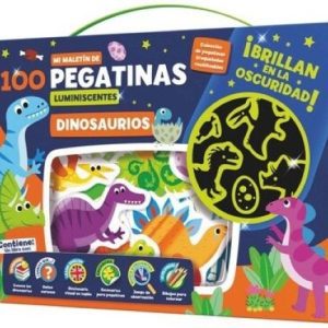 MALETIN 100 PEGATINAS LUMINISCENTES DINOSAURIOS
