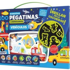 MALETIN 100 PEGATINAS LUMINISCENTES VEHICULOS