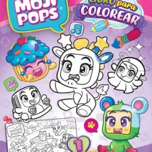 Libro para colorear Moji Pops Serie Party - España EDIBA EUROPA EON