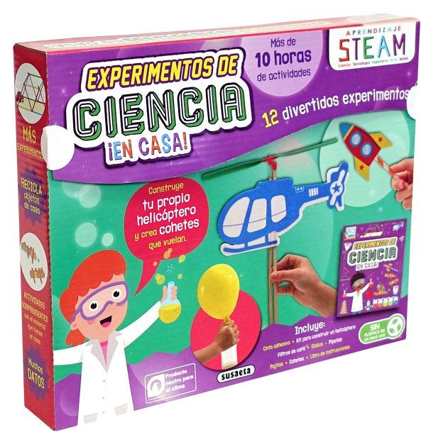 Experimentos ciencia en casa SUSAETA EDICIONES