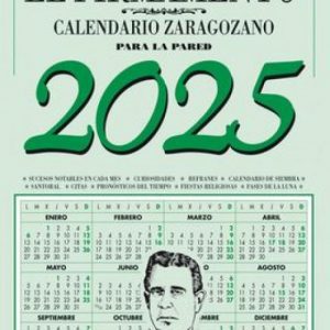 Calendario pared Zaragozano 2025 CALENDARIO ZARAGOZANO