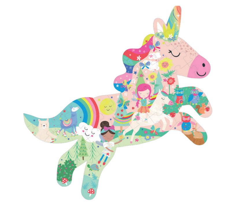 Puzzle unicornio vista real Floss and rock Valencia