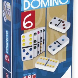 DOMINO COLORES DOBLE 6 JUGADORES METAL BOX