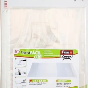 Paq/5 forro libros ajustable 28x52cm forraFácil polipropileno