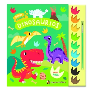 Dinosaurios ('Pinto con acuarelas') 9 acuarelas+1 pincel AA.VV. 2025