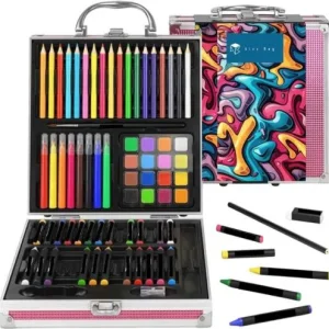 Maleta aluminio art studio artis con 75 piezas
