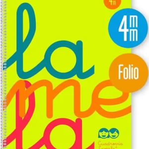 CUADERNO ESPIRAL Fº 80H 90G 4MM AMARILLO CUADROVIA PP.