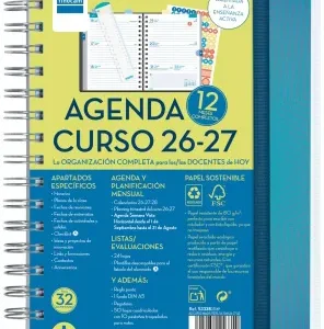 AGENDA ESCOLAR 26-27 4º SVH MAGIS PERS AZUL ESPIRAL
