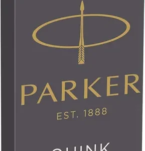 Estuche 5 cartucho largo pluma parker tinta color negro