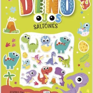 OJOS SALTONES STICKERS BOOK - DINO AA VV 2024