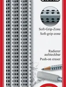 BLISTER 3 LAPIZ GRAFITO GRIP 2001 FABER-CASTELL HB