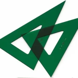 CARTABON TECNICA 25 CM METACRILATO VERDE SIN GRADUAR
