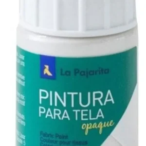 C/6 BOTE PINTURA PARA TELA OPACA LA PAJARITA BLANCO 35ML