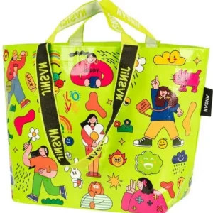 Bolsa woven bag grande 54x35x20cm pp girls time
