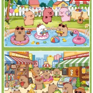 PUZZLE 2X100 PIEZAS CAPYBARAS CAPYFUN