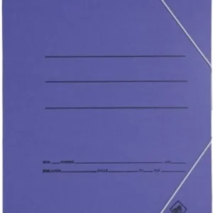 PAQ/20 CARPETA CARTON Fº GOMAS SIN SOLAPAS AZUL
