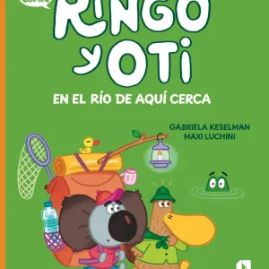 Ringo y Oti en el río de aquí cerca Keselman, Gabriela 2024