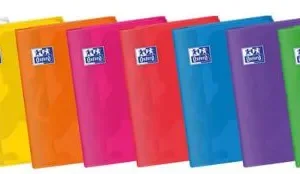 Paq/10 libretas easybook a4 48h. 90g. cuad.4x4 c/m tapa plástico colores vivos